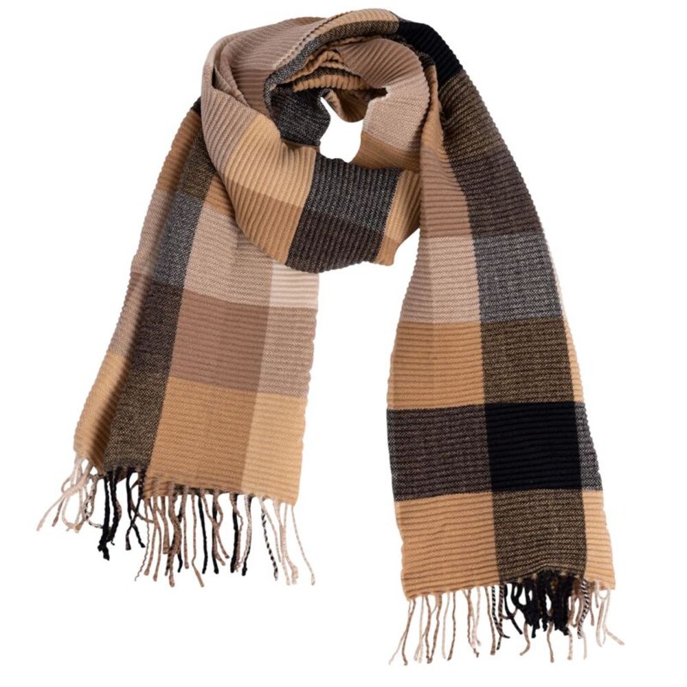 Trespass Womens/Ladies Claris Checked Scarf / Beige